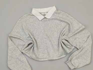 sweterek popielaty bawelna lub wełna ciemny popiel: Світшот, H&M, 15 р., 164-170 см, стан - Хороший