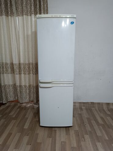 кофейня работа: Холодильник Samsung, Б/у, Двухкамерный, De frost (капельный), 60 * 175 * 60