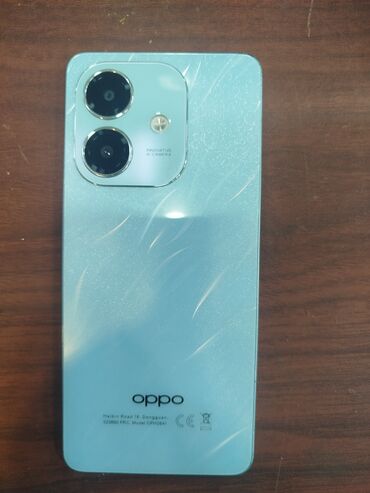 мобильный телефон: Oppo A3x, 64 GB, rəng - Göy, Sensor, İki sim kartlı, Sənədlərlə