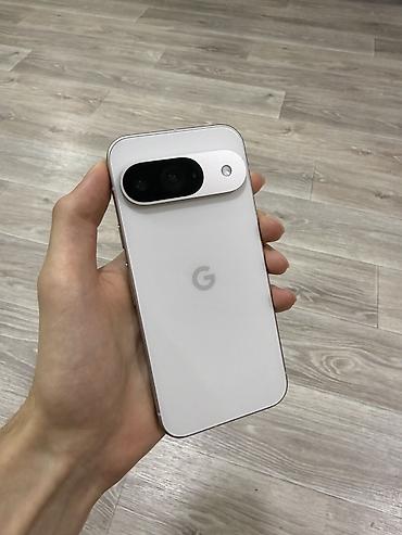 google: Google Pixel 9, Б/у, 128 ГБ, цвет - Белый, 1 SIM, eSIM — 1