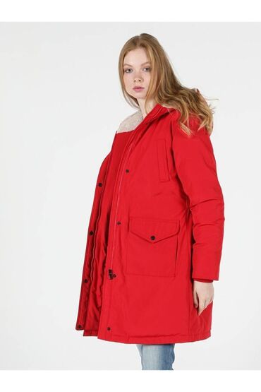 женская куртка зимняя с капюшоном: Пуховик, По колено, С капюшоном, XS (EU 34)