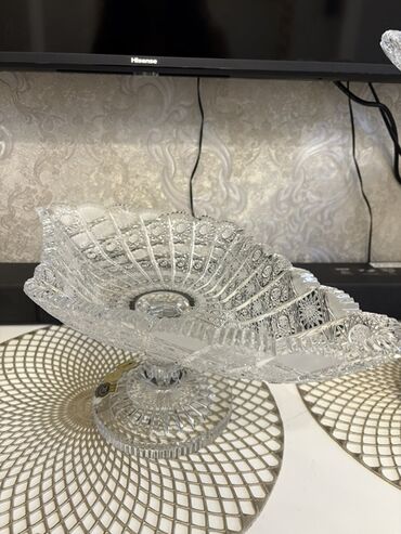 Канцтовары: Yeni Tom Bohemia - Material: şəffaf kəsmə kristal şüşə - Dizayn: oval
