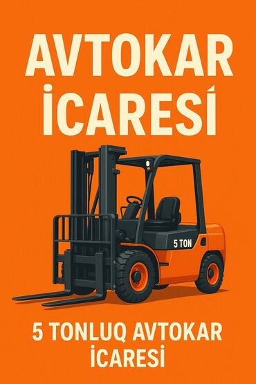 Ложки: Xidmət: Avtokar icarəsi - Yükqaldırma gücü: 5 ton - Anbar, tikinti