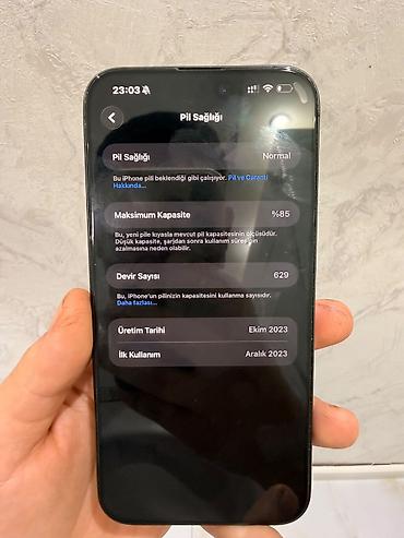 note 14 pro: IPhone 15 Pro Max, 256 GB, Mavi, Face ID — 7