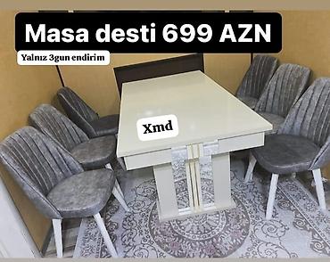 Masa və oturacaq dəstləri: Qonaq otağı üçün, Yeni, Açılan — 7