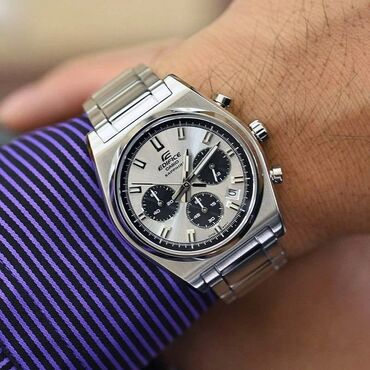 Другие наручные часы: Edifice EFB-730D Функции : секундомер, дата, подсветка стрелок;