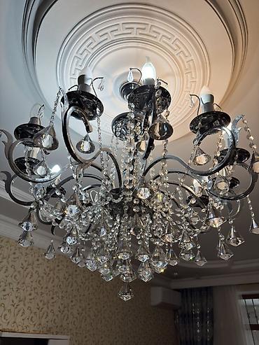 İşıqlandırma: Çılçıraq, 10 və daha çox lampa, Metal — 5