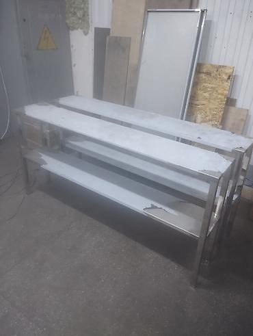 Стеллажи: Стеллаж полностью нержавейка размер 83х40х127 толщина листа 0.9мм — 10