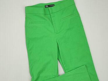 spodnie dresowe z cyrkoniami: Material trousers, Zara, S (EU 36), condition - Very good