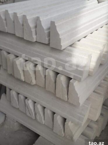 Digər tikinti materialları: Dekorativ daş karniz və bordür elementləri - Material: təbii daş -da lalafo.az — 6 Digər tikinti materialları: Dekorativ daş karniz və bordür elementləri - Material: təbii daş — 6