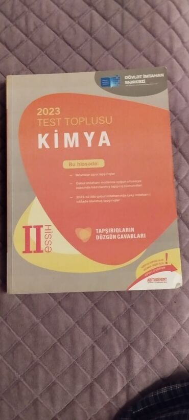 dim kimya test toplusu 1 ci hisse pdf 2023: Kimya Testlər 11-ci sinif, DİM, 2-ci hissə, 2023 il
