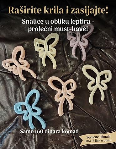 Snalice u obliku leptira – prolećni must‑have! - Dekorativne šnale za