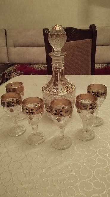 İçki üçün qablar: Rəng - Qızılı, Xrustal, 7 — 2