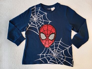 velicina 140 za koji je uzrast: Lc Waikiki, Round neck, Long sleeve, Spiderman, 104-110