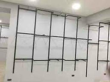 divar vitrini: Mağaza üçün metal karkas vitrin sistemi - Divara bərkidilən, modul — 4