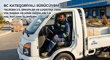 Şirkət sürücüləri: Şirkət sürücüsü, 27 yaş, stajı 3 il, Nəqliyyat təmin edilir — 1