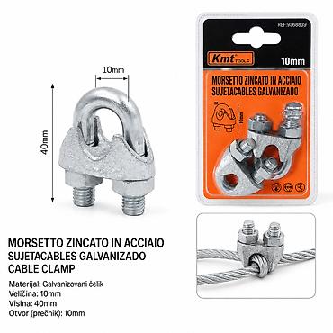 KMT Čelika 9368839 – Galvanizovana šelna (klemna) za sajlu 10 mm, 2