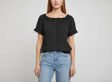 bluzki z koronką plus size: Жіноча блуза, розмір M