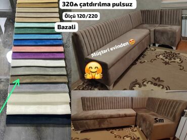 Mətbəx mebeli: Künc divan, Yeni, Bazalı