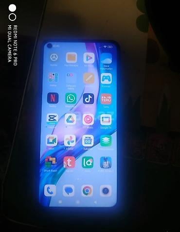redmi note 9 kabrolari: Redmi Note 9, 64 GB, rəng - Mavi, Barmaq izi — 1