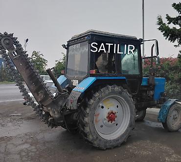 ağ maşın: Belarus 80.1 traktor – səngər qazma (trencer) avadanlığı ilə - Model — 2