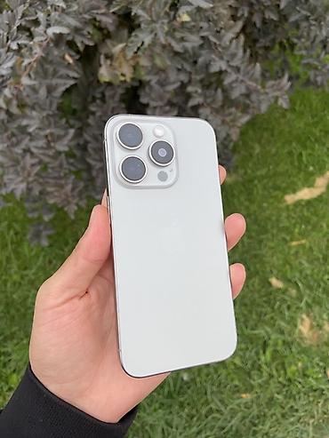IPhone 15 Pro, Б/у, 128 ГБ, Серебристый, 100 %