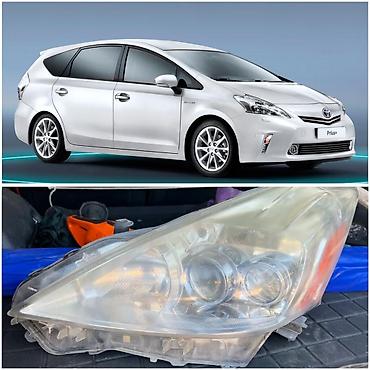 prius plus: Передняя левая фара Toyota 2011 г., Б/у, Оригинал, Япония — 1