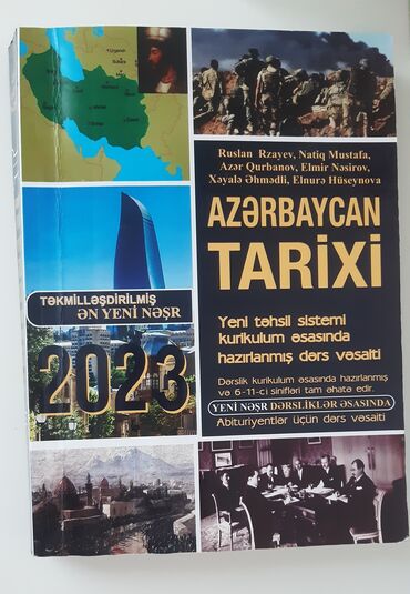 gəncə kitab: Azərbaycan Tarixi Kurikulum tam yenidir. cırığı, qələm, karandaş izi