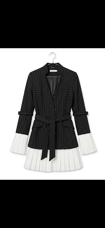 oversize jaket: Qadın üçün zolaqlı jaket-don Təzədir. 1 dəfə geynilib. 70 manata — 1