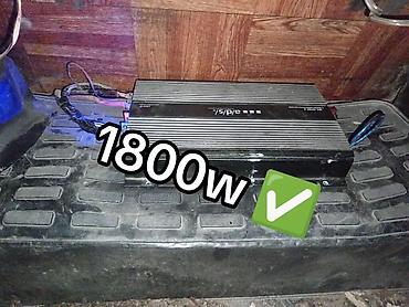 ses yazıcı: Avtomobil üçün audio gücləndirici – 1800W - Yüksək güc: 1800W çıxış — 1