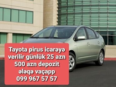 toyota prius akumulator qiymeti: Salam 500 azn depozit 25 azn icarəsi ödəniş günlük kartla olunur