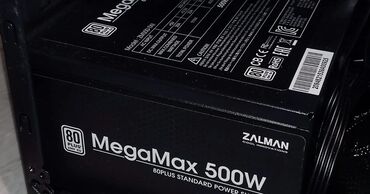 жёсткий диск новый: Zalman megamax 500w cemi 10 gun ishlenib qutusuna qeder hersheyi var