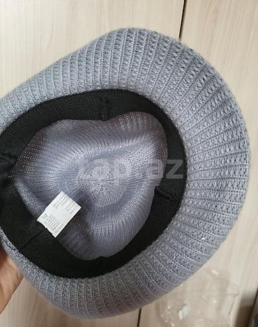 xuliqanka papaq: Boz rəngli fedora tipli şlyapa - Material: nazik, nəfəs alan toxunma — 5