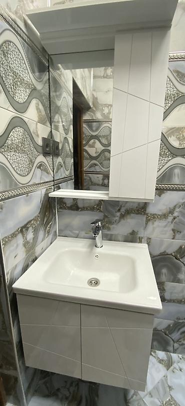 temiz bal: Hamam üçün asma lavabo və güzgü-dolap dəsti 3 gün istifadə olunub — 1