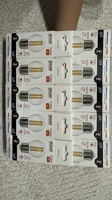 лампы лед: LED-лампы Gauss Elementary Filament, цоколь E27 - Световой поток: 510 — 1