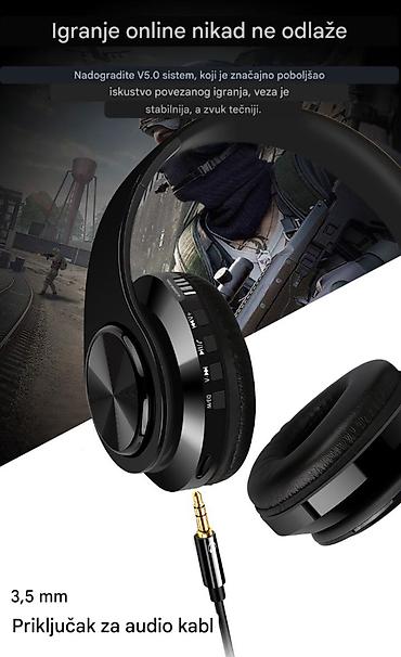 Slušalice: Nove kvalitetne bežične slušalice (bluetooth). Imaju ugradjen — 3