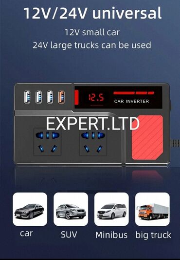 İnverterlər: Yeni Inverter, 100-300 Vt, 12 - 220 volt, Ünvandan götürmə, Ödənişli çatdırılma — 3