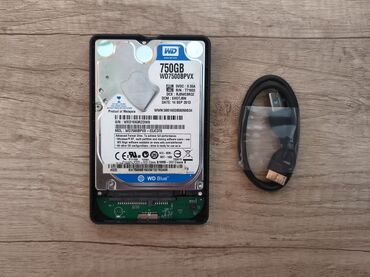 оперативная память на пк: Маалымат алып жүрүүчү, Колдонулган, Western Digital (WD), HDD, 756 ГБ, 2.5", ПК үчүн