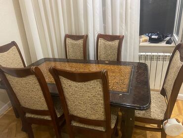 Masa və oturacaq dəstləri: Masa 6 oturacaq 150azn. masa açilir. Unvan Bayil//516c//gulara