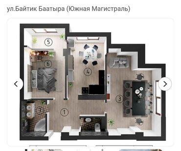 купить квартиру в 10 микрорайоне: 2 комнаты, 80 м², Элитка, 10 этаж, ПСО (под самоотделку)