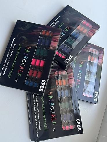 burker часы: Набор цветных мелков-расчесок для волос Hair Chalk, 6 шт — 1
