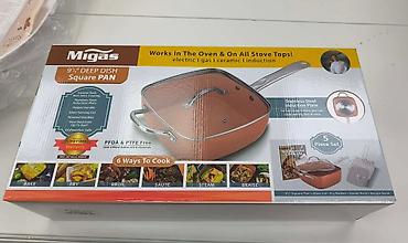 Kompleti posuđa: Višenamenska kvadratna šerpa / duboki tiganj modernog dizajna, idealna — 10