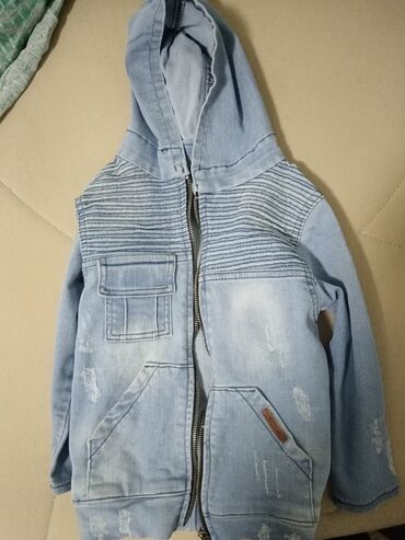 Jackets and Coats: Denim jacket, 104-110