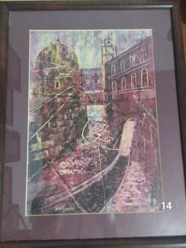 Şəkillər, tablolar: Istedadli ressam Mahmudzadenin 1999-cu ilde yaratdigi "Baki kendleri — 7