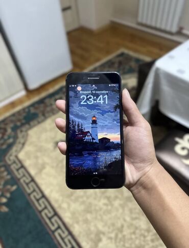 iphone 8 plus цена в бишкеке 256 гб: IPhone 7 Plus, Колдонулган, 256 ГБ, Black Titanium, Каптама, Кабель, 100 %