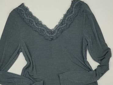 czerwona bluzki z krótkim rękawem: Blouse, H&M, M (EU 38), condition - Very good