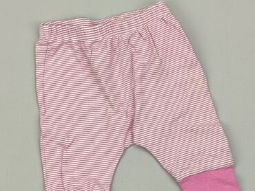legginsy w pepitke: Spodnie dresowe, 0-3 m, stan - Dobry