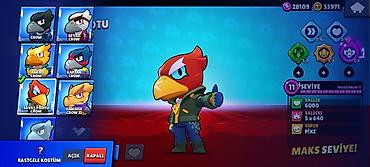 brawl stars 2: Brawl Stars hesabı. Hesabda ümumilikdə **89/102 döyüşçü** mövcuddur — 7