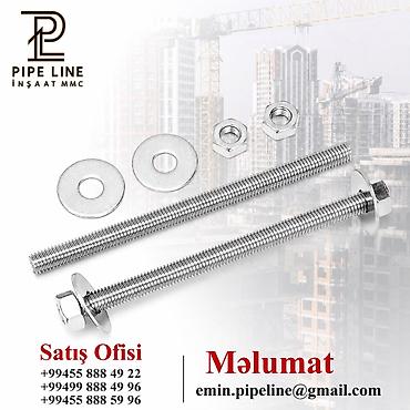 anker bolt: 🔩 Tij (Yivli Çubuq) Tikinti və montaj işlərində istifadə olunan tij — 1