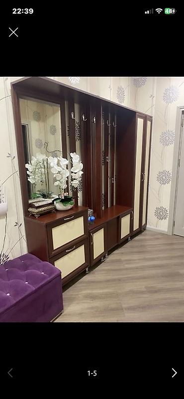 Dolablar: Dəhliz üçün çoxfunksiyalı giriş mebel dəsti - Material: tünd qoz — 2